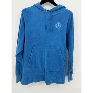 Polo Ralph Lauren Pony Logo French Terry‎ Hoodie Sweatshirt Blue Adult  M Y2k